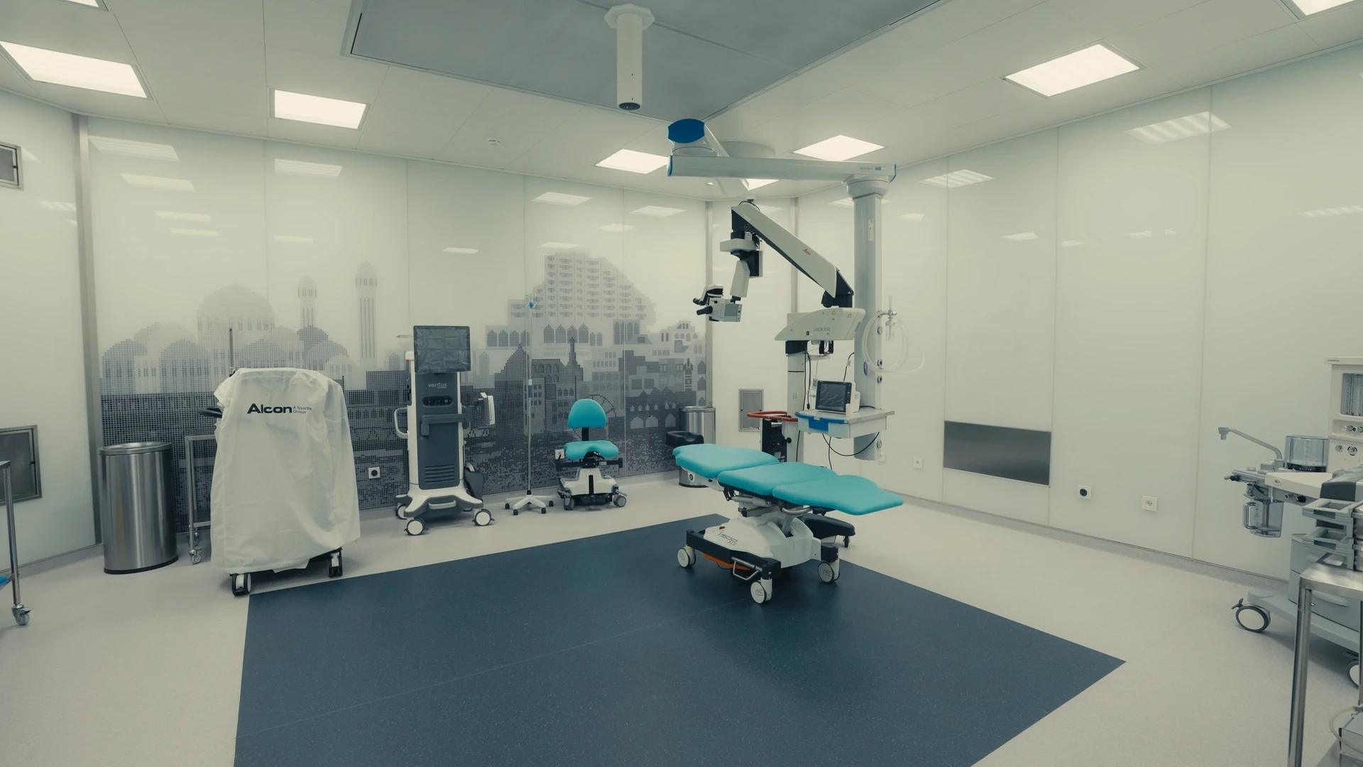 Operating theater ready for eye emergencies